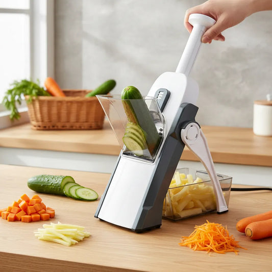 Mandolina Cortadora Rebanadora De Vegetales Y Rallador Queso